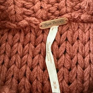 Free People Cowl Neck Sweater - Warm Rust